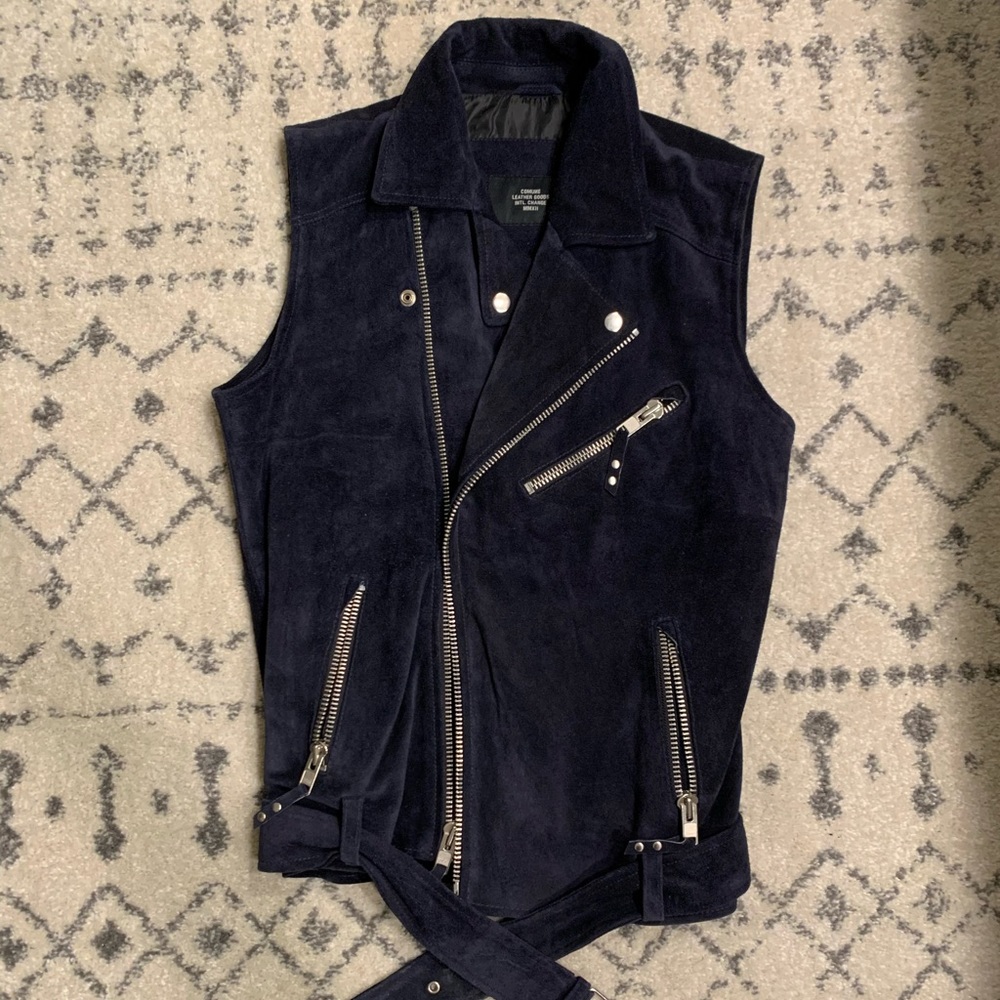 Suede leather vest- authentic